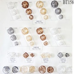 Plaque de 38 boutons pour création unique diamètre de 15 à 25 mm prix pour la plaque entière
