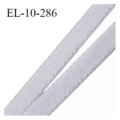 Elastique 10 mm lingerie haut de gamme couleur gris perle élastique souple fabriqué France prix au mètre