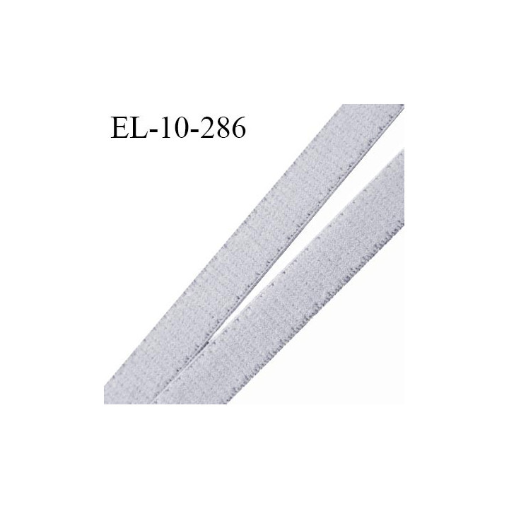 Elastique 10 mm lingerie haut de gamme couleur gris perle élastique souple fabriqué France prix au mètre