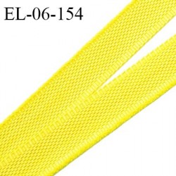 Elastique 6 mm fin spécial lingerie polyamide élasthanne couleur jaune fabriqué en France prix au mètre
