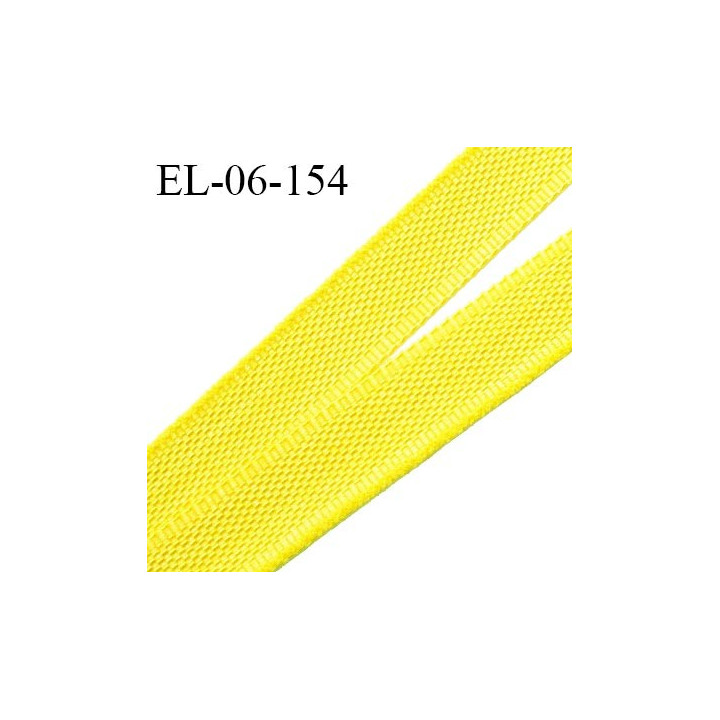 Elastique 6 mm fin spécial lingerie polyamide élasthanne couleur jaune fabriqué en France prix au mètre