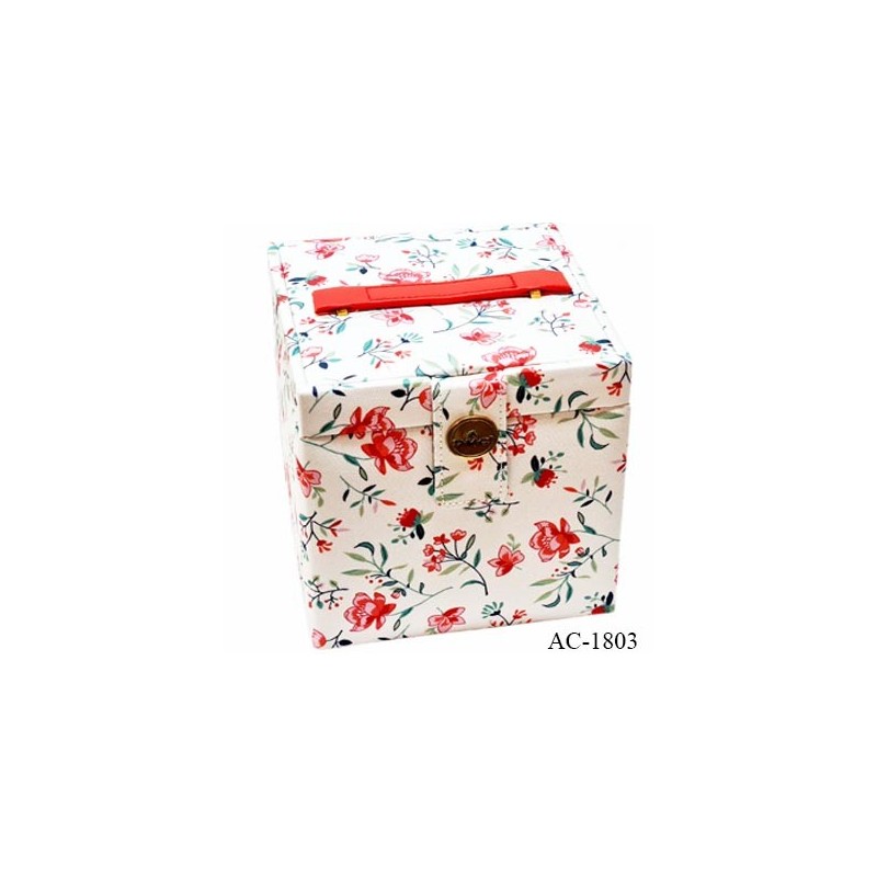 Boîte de rangement Textile 27L - 30x30x30 cm - Rose