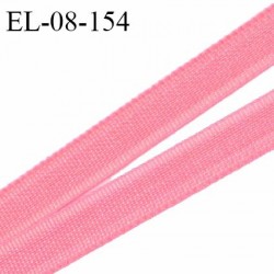 Elastique 8 mm fin spécial lingerie polyamide élasthanne couleur rose fabriqué en France prix au mètre