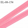 Elastique 8 mm fin spécial lingerie polyamide élasthanne couleur rose fabriqué en France prix au mètre