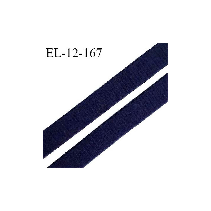 Elastique 12 mm lingerie haut de gamme couleur bleu roi doux au toucher fabriqué en France prix au mètre