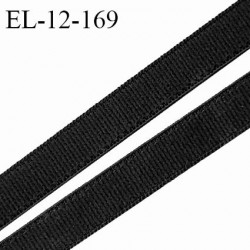 Elastique 12 mm lingerie haut de gamme fabriqué en France couleur noir élastique souple largeur 12 mm prix au mètre