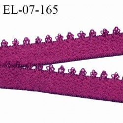 Elastique picot 7 mm lingerie couleur pivoine largeur 7 mm haut de gamme fabriqué en France pour une grande marque prix au mètre