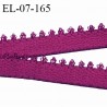 Elastique picot 7 mm lingerie couleur pivoine largeur 7 mm haut de gamme fabriqué en France pour une grande marque prix au mètre