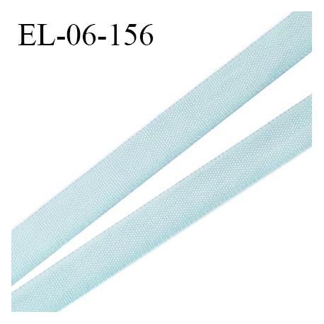 Elastique 6 mm fin spécial lingerie polyamide élasthanne couleur bleu clair fabriqué en France prix au mètre