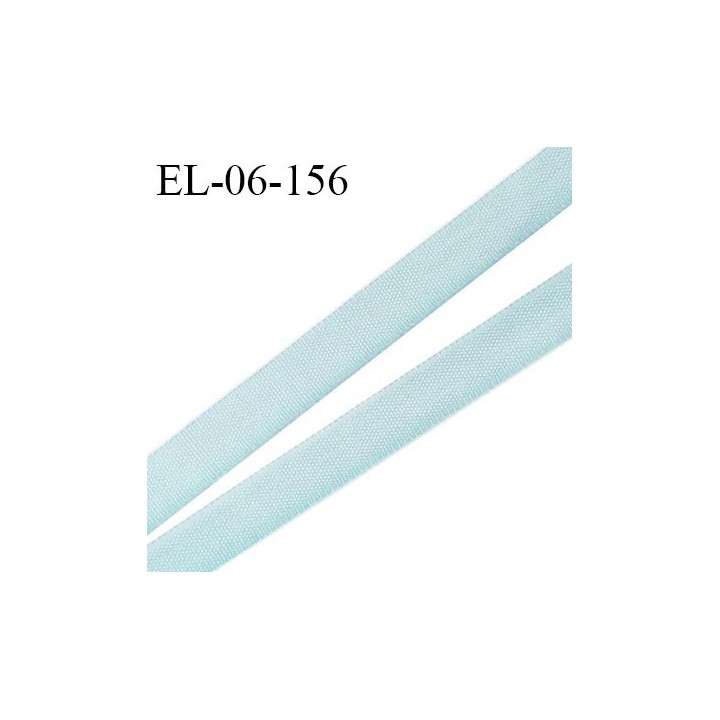 Elastique 6 mm fin spécial lingerie polyamide élasthanne couleur bleu clair fabriqué en France prix au mètre