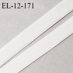 Elastique 12 mm lingerie haut de gamme fabriqué en France couleur ivoire élastique souple largeur 12 mm prix au mètre