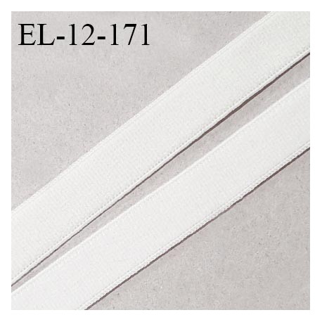 Elastique 12 mm lingerie haut de gamme fabriqué en France couleur ivoire élastique souple largeur 12 mm prix au mètre