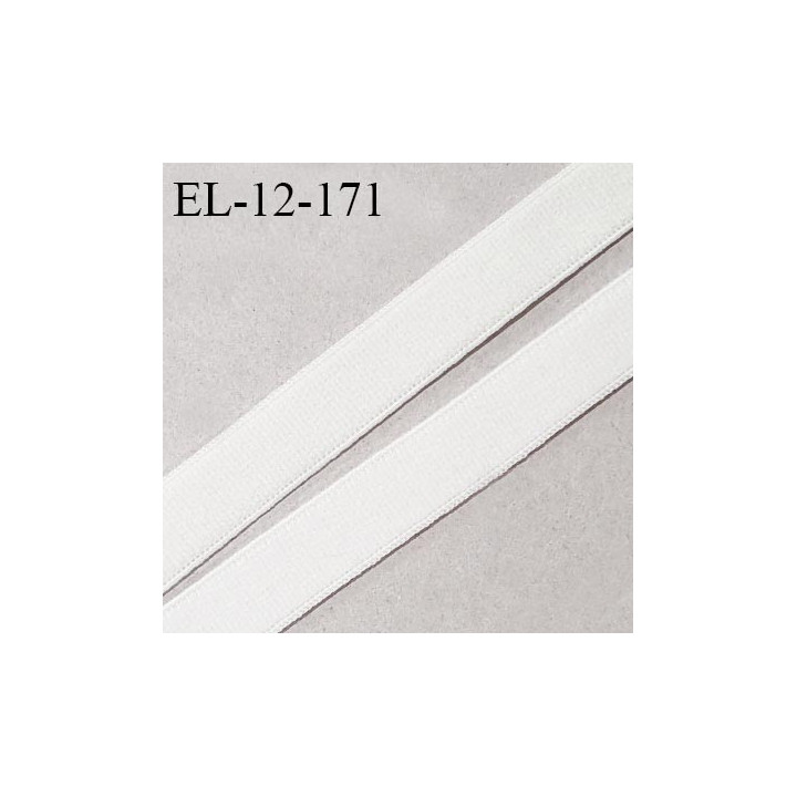 Elastique 12 mm lingerie haut de gamme fabriqué en France couleur ivoire élastique souple largeur 12 mm prix au mètre