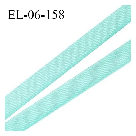 Elastique 6 mm fin spécial lingerie polyamide élasthanne couleur vert pacifique fabriqué en France prix au mètre