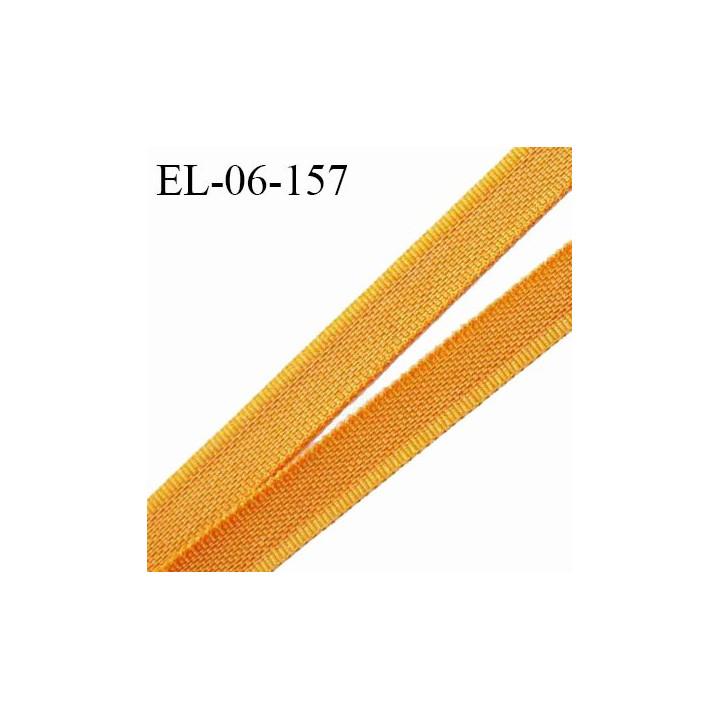 Elastique 6 mm fin spécial lingerie polyamide élasthanne couleur moutarde ou curcuma fabriqué en France prix au mètre