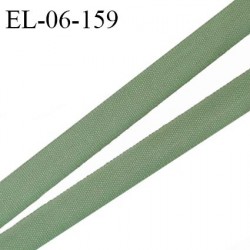 Elastique 6 mm fin spécial lingerie polyamide élasthanne couleur vert kaki fabriqué en France prix au mètre