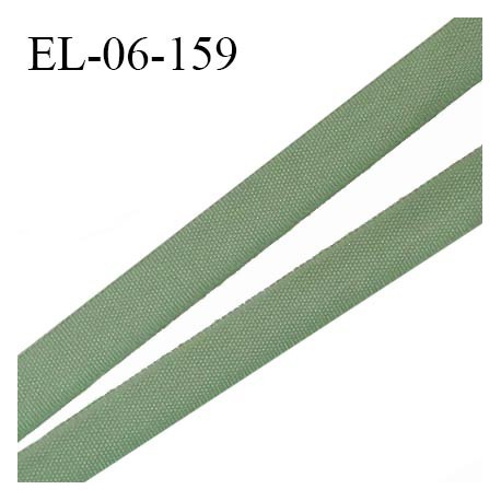 Elastique 6 mm fin spécial lingerie polyamide élasthanne couleur vert kaki fabriqué en France prix au mètre