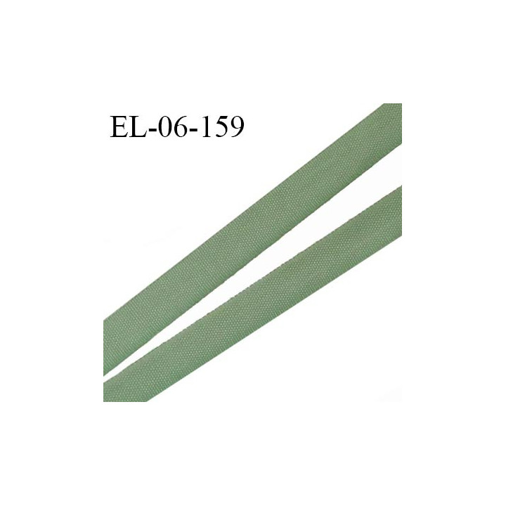 Elastique 6 mm fin spécial lingerie polyamide élasthanne couleur vert kaki fabriqué en France prix au mètre