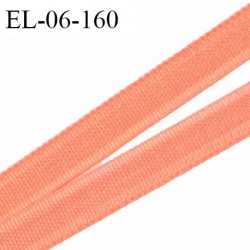 Elastique 6 mm fin spécial lingerie polyamide élasthanne couleur rose orangé ou pamplemousse fabriqué en France prix au mètre