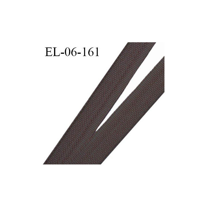 Elastique 6 mm fin spécial lingerie polyamide élasthanne couleur café fabriqué en France prix au mètre