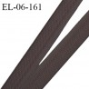 Elastique 6 mm fin spécial lingerie polyamide élasthanne couleur café fabriqué en France prix au mètre