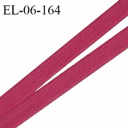 Elastique 6 mm fin spécial lingerie polyamide élasthanne couleur cerise fabriqué en France prix au mètre