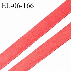 Elastique 6 mm lingerie haut de gamme fabriqué en France couleur corail foncé élastique souple doux au toucher prix au mètre