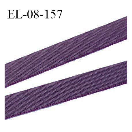 Elastique 8 mm fin spécial lingerie polyamide élasthanne couleur mauve gris fabriqué en France prix au mètre