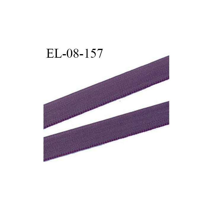 Elastique 8 mm fin spécial lingerie polyamide élasthanne couleur mauve gris fabriqué en France prix au mètre