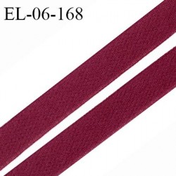 Elastique 6 mm lingerie haut de gamme fabriqué en France couleur lie de vin élastique souple doux au toucher prix au mètre