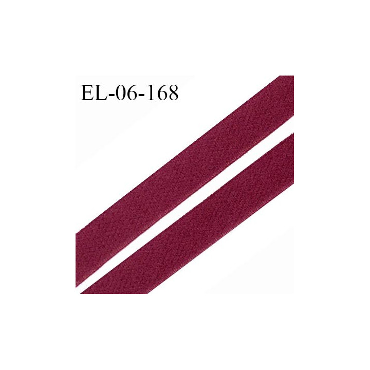 Elastique 6 mm lingerie haut de gamme fabriqué en France couleur lie de vin élastique souple doux au toucher prix au mètre