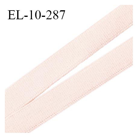 Elastique 10 mm lingerie haut de gamme couleur rose pastel très clair fabriqué France grande marque largeur 10 mm prix au mètre