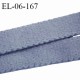 Elastique 6 mm lingerie haut de gamme fabriqué en France couleur bleu gris élastique souple doux au toucher prix au mètre
