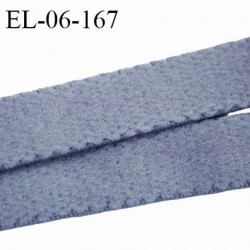 Elastique 6 mm lingerie haut de gamme fabriqué en France couleur bleu gris élastique souple doux au toucher prix au mètre