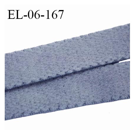 Elastique 6 mm lingerie haut de gamme fabriqué en France couleur bleu gris élastique souple doux au toucher prix au mètre