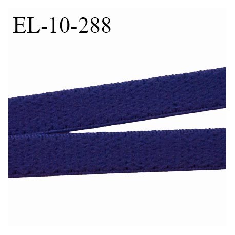 Elastique 10 mm lingerie haut de gamme couleur bleu marine élastique souple avec une face douce fabriqué France prix au mètre