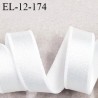 Elastique 12 mm lingerie haut de gamme couleur blanc brillant largeur 12 mm bonne élasticité prix au mètre