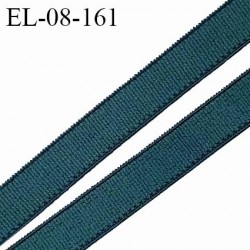 Elastique 8 mm lingerie haut de gamme couleur vert orient fabriqué France grande marque largeur 8 mm prix au mètre