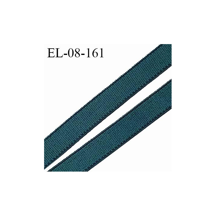 Elastique 8 mm lingerie haut de gamme couleur vert orient fabriqué France grande marque largeur 8 mm prix au mètre