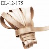 Elastique 12 mm lingerie haut de gamme couleur peau brillant largeur 12 mm bonne élasticité fabriqué en France prix au mètre