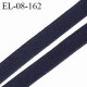 Elastique 8 mm lingerie haut de gamme fabriqué en France couleur bleu nuit tirant vers le noir prix au mètre