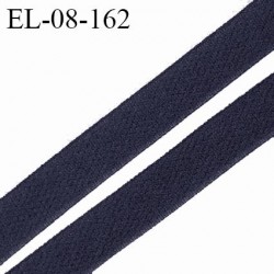 Elastique 8 mm lingerie fin haut de gamme fabriqué en France couleur bleu nuit tirant vers le noir prix au mètre