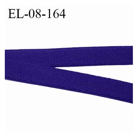 Elastique 8 mm lingerie haut de gamme couleur bleu très doux au toucher fabriqué France grande marque largeur 8 mm prix au mètre