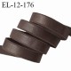 Elastique 12 mm lingerie haut de gamme couleur marron largeur 12 mm bonne élasticité prix au mètre