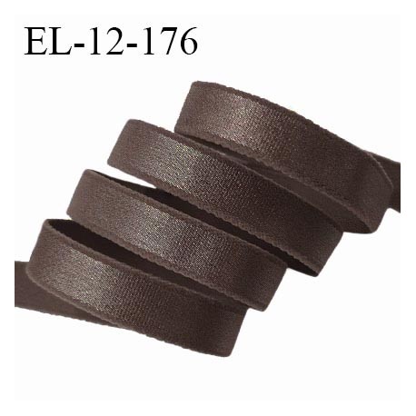 Elastique 12 mm lingerie haut de gamme couleur marron largeur 12 mm bonne élasticité prix au mètre