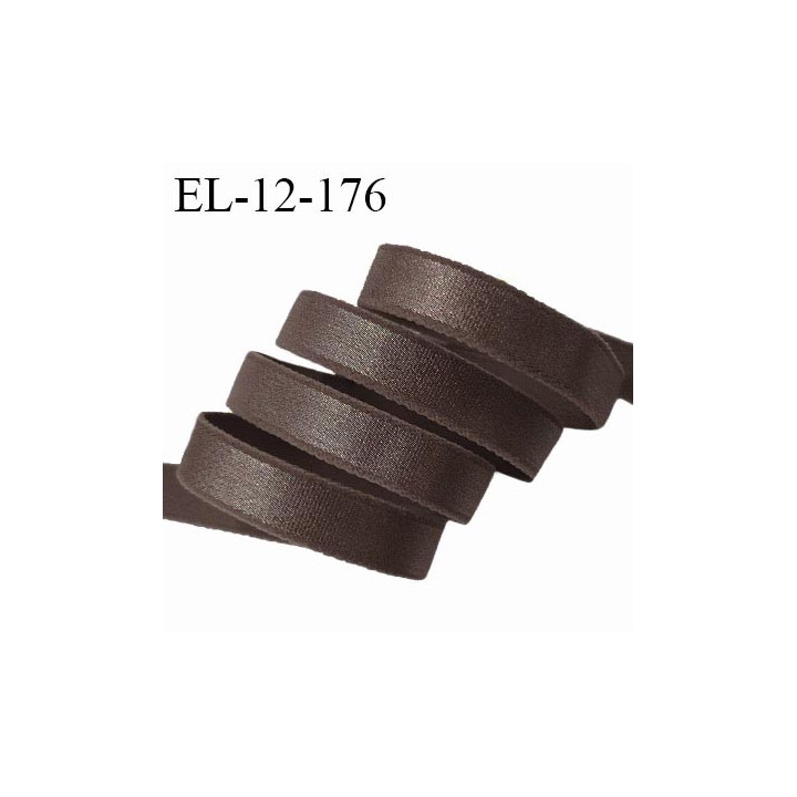 Elastique 12 mm lingerie haut de gamme couleur marron largeur 12 mm bonne élasticité prix au mètre