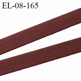 Elastique 8 mm fin spécial lingerie polyamide élasthanne couleur chocolat fabriqué en France prix au mètre