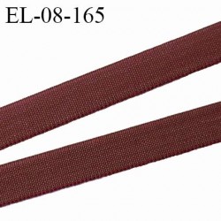 Elastique 8 mm fin spécial lingerie polyamide élasthanne couleur chocolat fabriqué en France prix au mètre