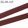 Elastique 8 mm fin spécial lingerie polyamide élasthanne couleur chocolat fabriqué en France prix au mètre