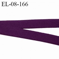 Elastique 8 mm lingerie haut de gamme couleur prune très doux au toucher fabriqué France grande marque prix au mètre